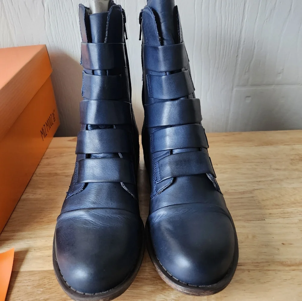 Miz Mooz Navy Limelight Boots - Size 8M - Picture 3 of 12